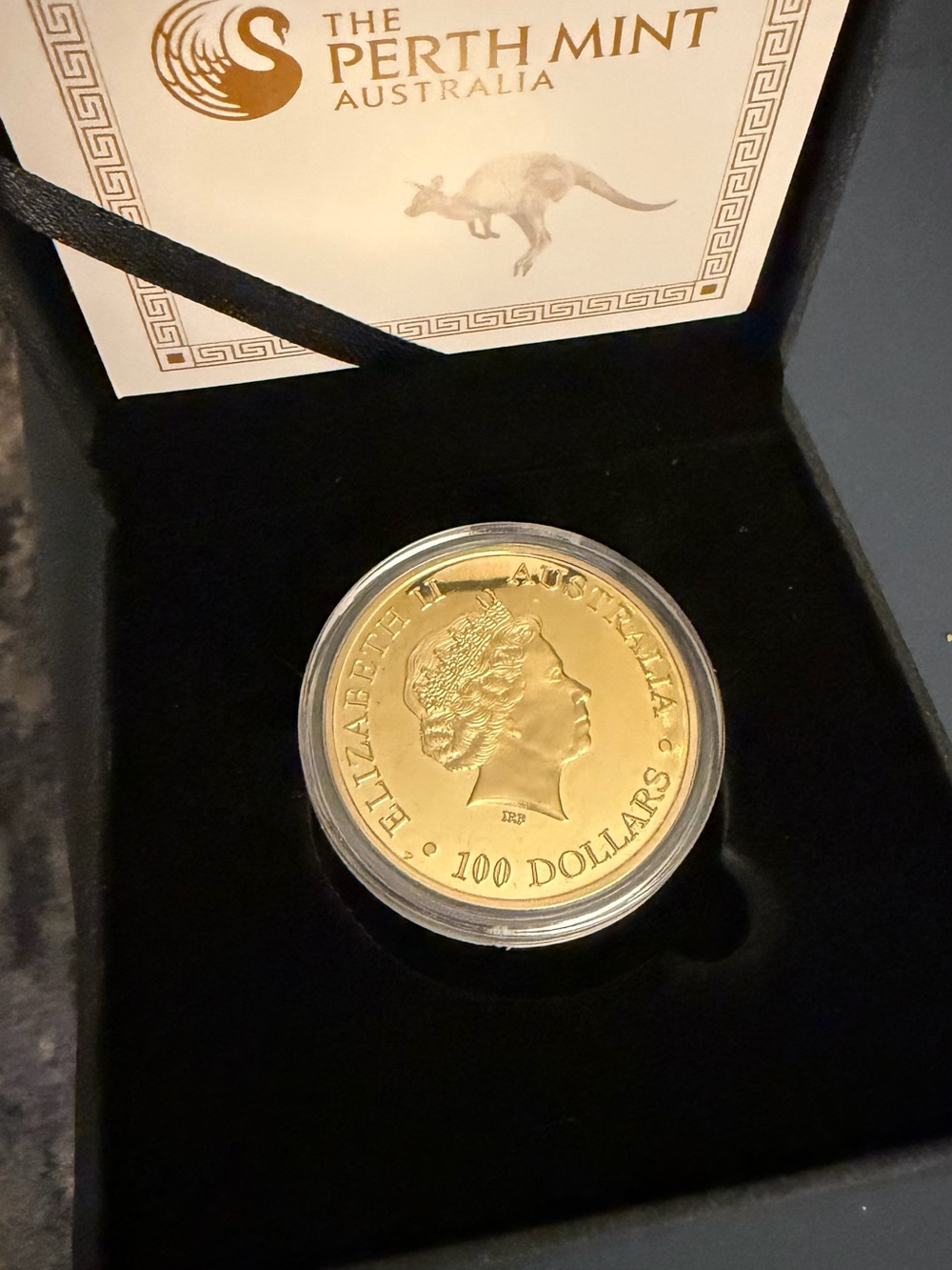 Gold Coin - 100 Dollars (Gold plated)